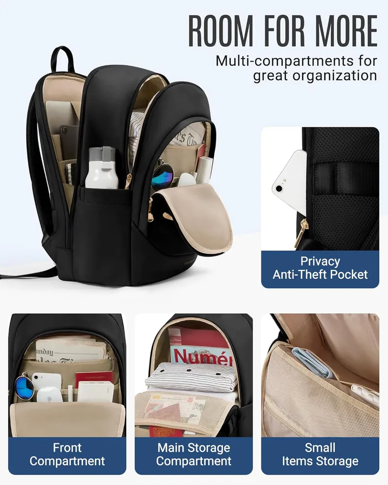 LIGHT FLIGHT Laptop Backpack with USB Charging Hole